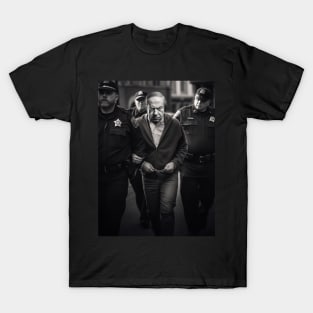 Netanyahu: An Evil Man on a Dark Background T-Shirt